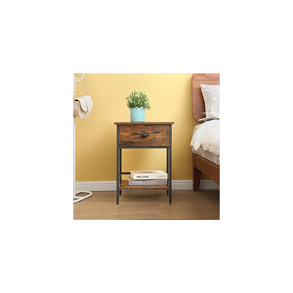 Amhancible Nightstand Set Of End Tables Living Room With Universe