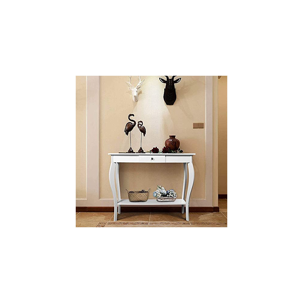 Choochoo Narrow Console Table With Drawer Chic Accent Sofa Universe