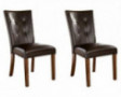 Signature Design by Ashley Lacey Classic Dining Room Chair Set of 2, Medium Brown