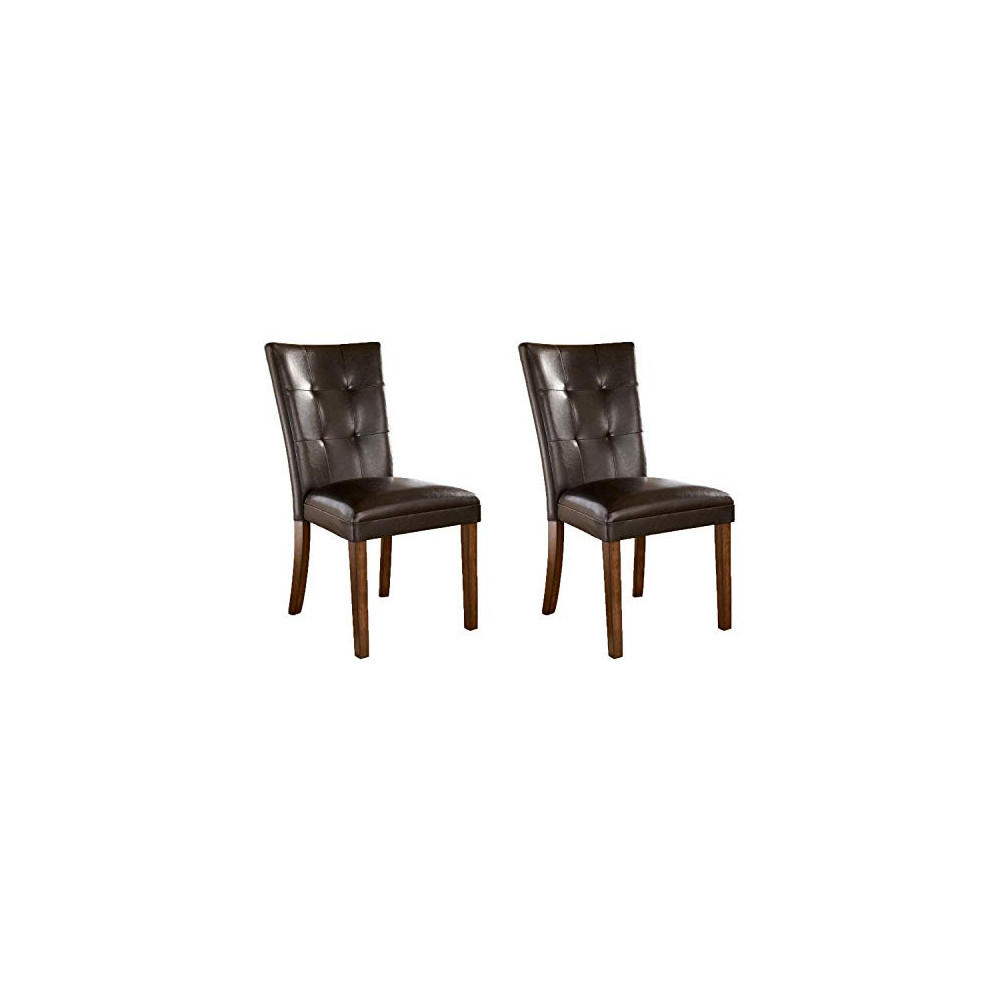 Signature Design by Ashley Lacey Classic Dining Room Chair Set of 2, Medium Brown
