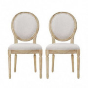 Christopher Knight Home Phinnaeus Beige Fabric Dining Chair  Set of 2 , 2-Pcs Set