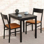HOMURY 3 Piece Dining Table Set with Cushioned Chairs, Modern Counter Height Dinette Set, Small Kitchen Table Set with 1 Tabl
