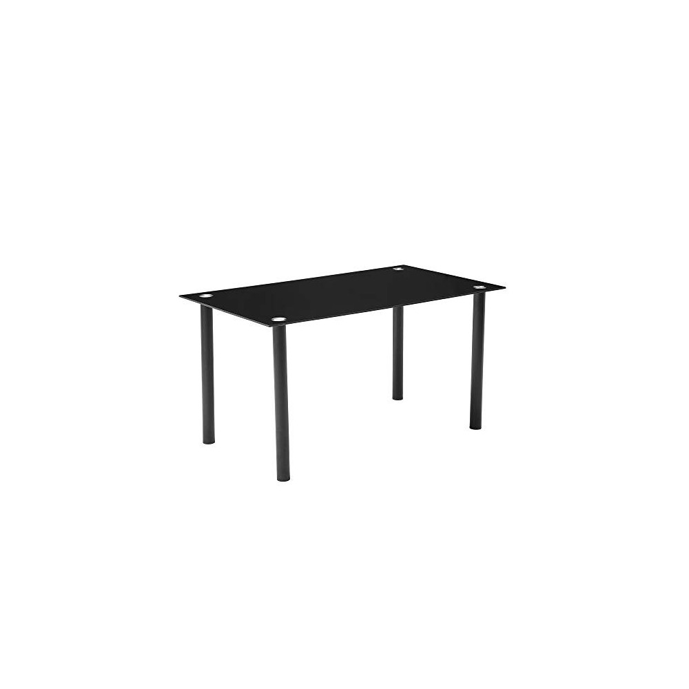 Round Tube Leg Dining Table Practical Dining Room Table Counter, Perfect for Breakfast Nook, Kitchen Room, Living Room, Party