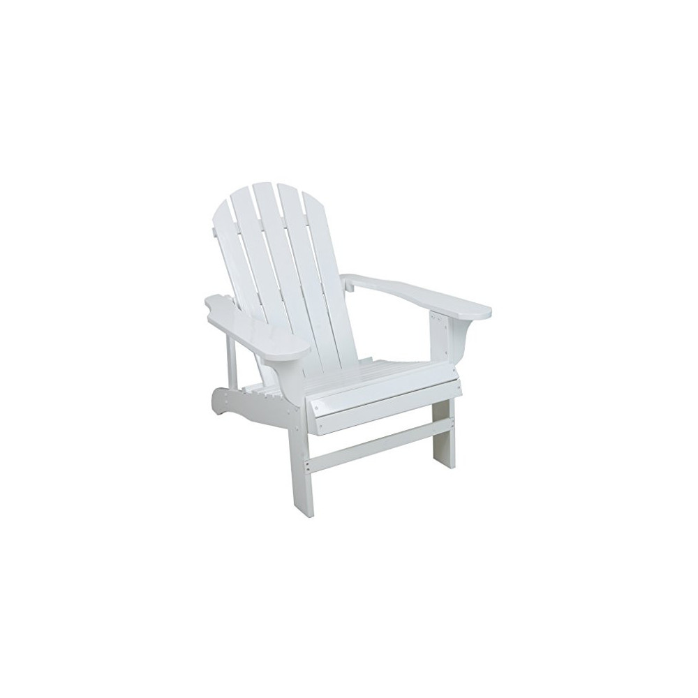Leigh Country White Adirondack Chair for Patio, Deck or Yard
