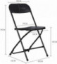 DAYDAY helper Plastic Patio Folding Bar Table and Chairs, Outdoor & Indoor for Garden Yard, Comfortable Seat Office Reception