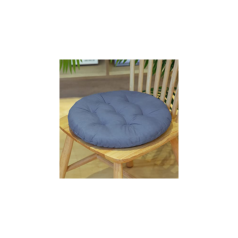 YNAN Velvet Chair Soft Pads, Round Chair Cushion Outdoor Floor Pillows Meditation Pillow for Seating Patio Office Plain Seat 