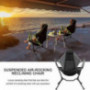 ATTDDP Camping Swing Recliner Chair,Portable Folding Backrest Rocking Chair for Outdoors Fishing Lawn Patio Beach Hiking Picn