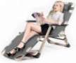 Outdoor Foldable Zero Gravity Reclining Chair, Outdoor Sun Lounger Chair, for Garden Indoor, Outdoor Patio Lawn, Camping, Poo