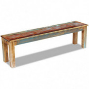 Festnight Reclaimed Wood Bench Handmade Dining Bench Home Garden Furniture for Both Indoor Outdoor Use  63" x 13.8" x 18.1" 