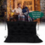 Thicken Bench Seat Cushion with Backrest, 2 Seater Garden Bench Cushions,Soft Garden Swing Chair Seat mat for Indoor and Outd