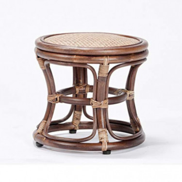 ZUOANCHEN Footstool Wicker Indoor Outdoor Use Rattan Chair/Bench for Garden Pool Lawn Backyard Pation Furniture  Size : S 