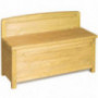 Safstar Wooden Storage Box, 16.5-gallon Storage Bench for Entryway Garden Yard, 330-lb Capacity Compact Storage Container