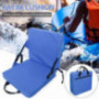 WLDOCA Folding Bench Chair Seat Cushion with Backrest Fishing Cushion Seat Indoor/Outdoor Comfortable Folding Chair for Garde