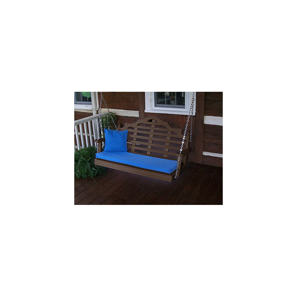 A & L Furniture Poly 4 Marlboro Garden Bench, Tudor Brown