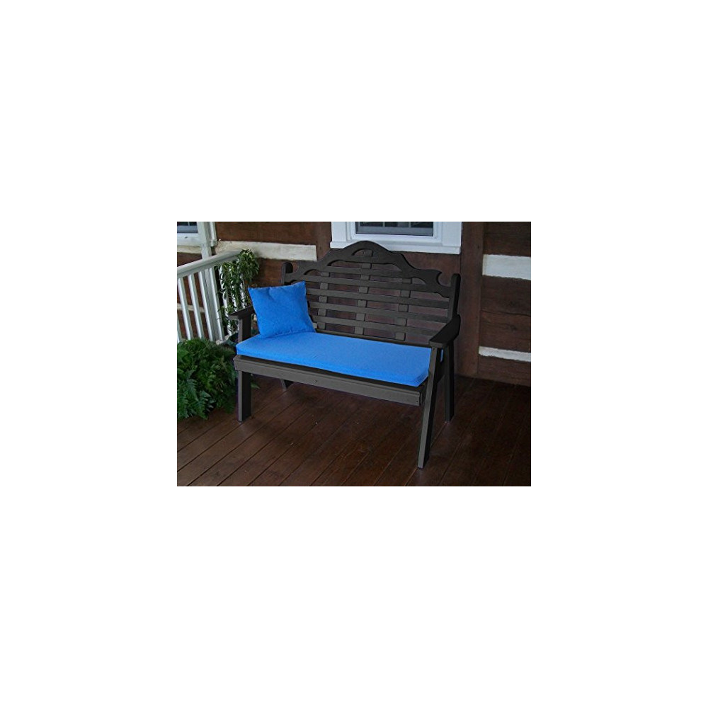 A & L Furniture Poly Marlboro Garden Bench, Aruba Blue