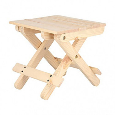 TENTI Foldable Stool-Wooden Stool Foldable Portable Space Saving Bench for Home Bathroom Kitchen Garden Camping