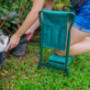 RR-YRN Garden Bench, Kneeling Garden Chair and Garden Folding Chair, 2 in 1 Garden Kneeling Chair with Handle and Tool Bag, E