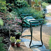 RR-YRN Garden Kneeling Bench and Seat with Extra Tool Bag, Portable Foldable Garden Bench, Which Can Be Adjusted According to
