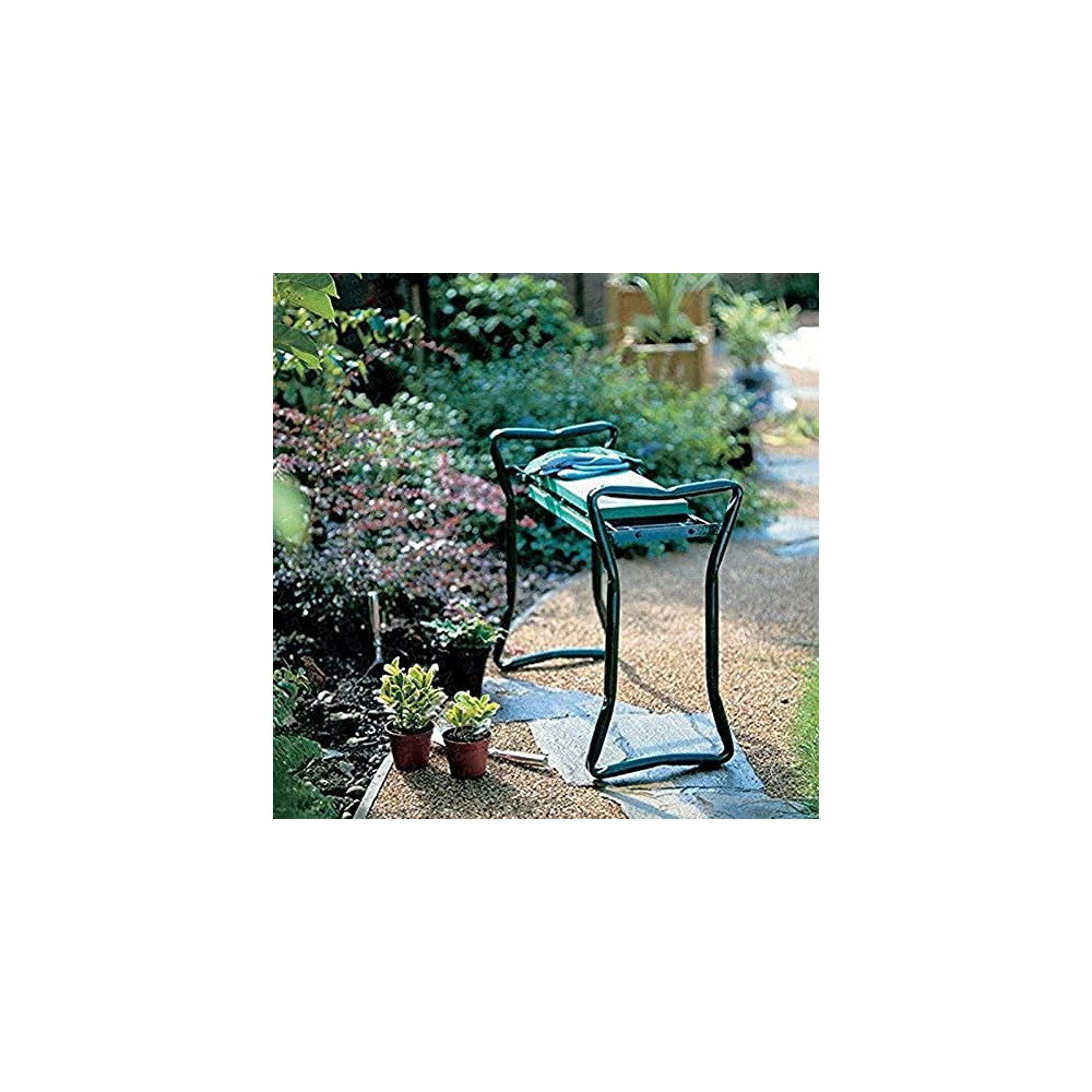 RR-YRN Garden Kneeling Bench and Seat with Extra Tool Bag, Portable Foldable Garden Bench, Which Can Be Adjusted According to