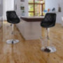 Nicoone Barstool Patio Barstool Adjustable Height Pub Chairs Indoor/Outdoor Barstools Modern Counter Height Bar Stools, Set o