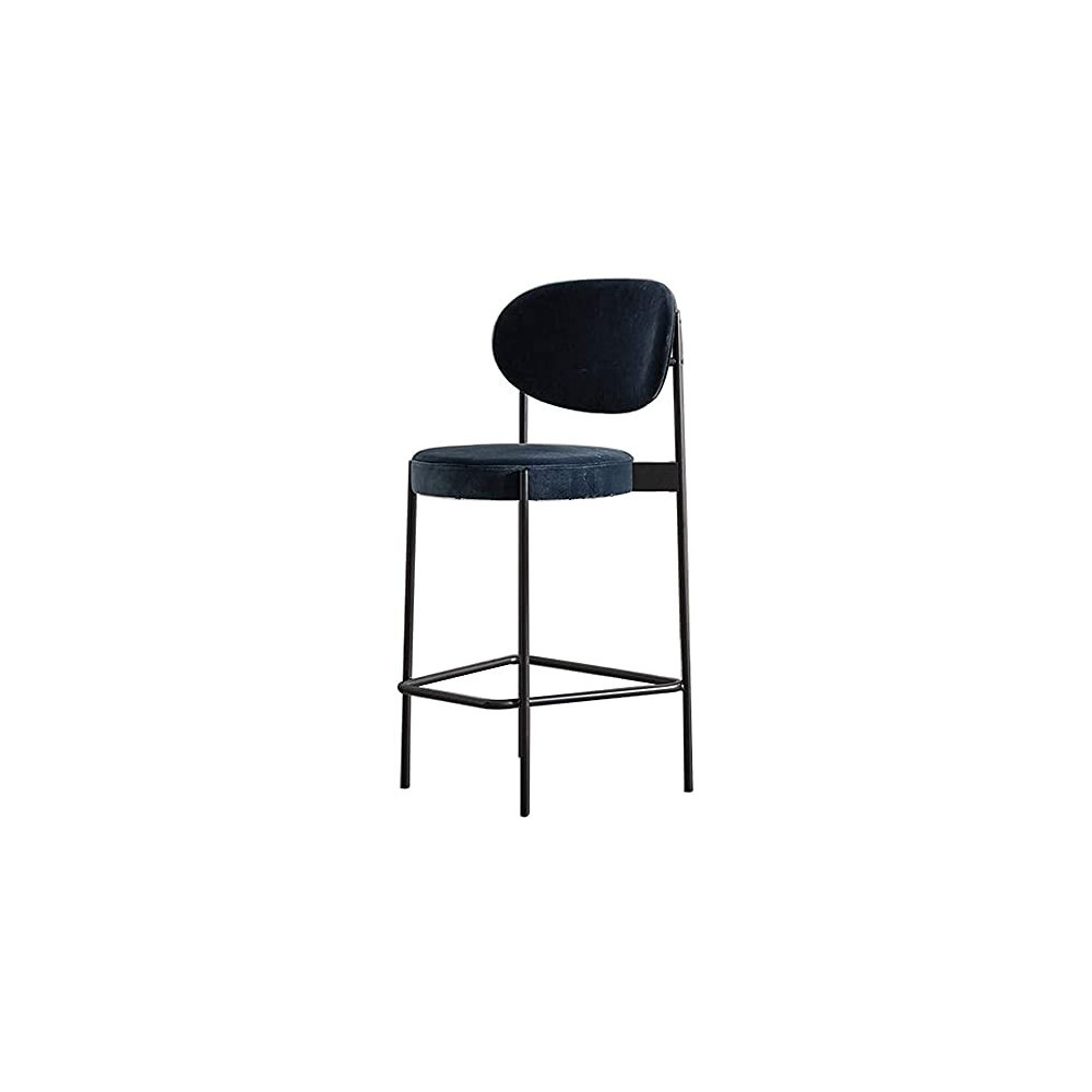 Bar Stools High Stool Chair Height Barstool Home Stool Outdoor Metal Dining Chairs with Footrest and Backrest Pub Kitchen Pat