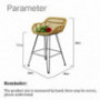 Modern Bar Stools Breakfast Dining Stools Bar Stool Outdoor Patio Rattan Wicker Chair with Footrest Kitchen Balcony Outdoor P