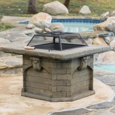 Craig Outdoor Natural Stone Fire Pit Universe Furniture