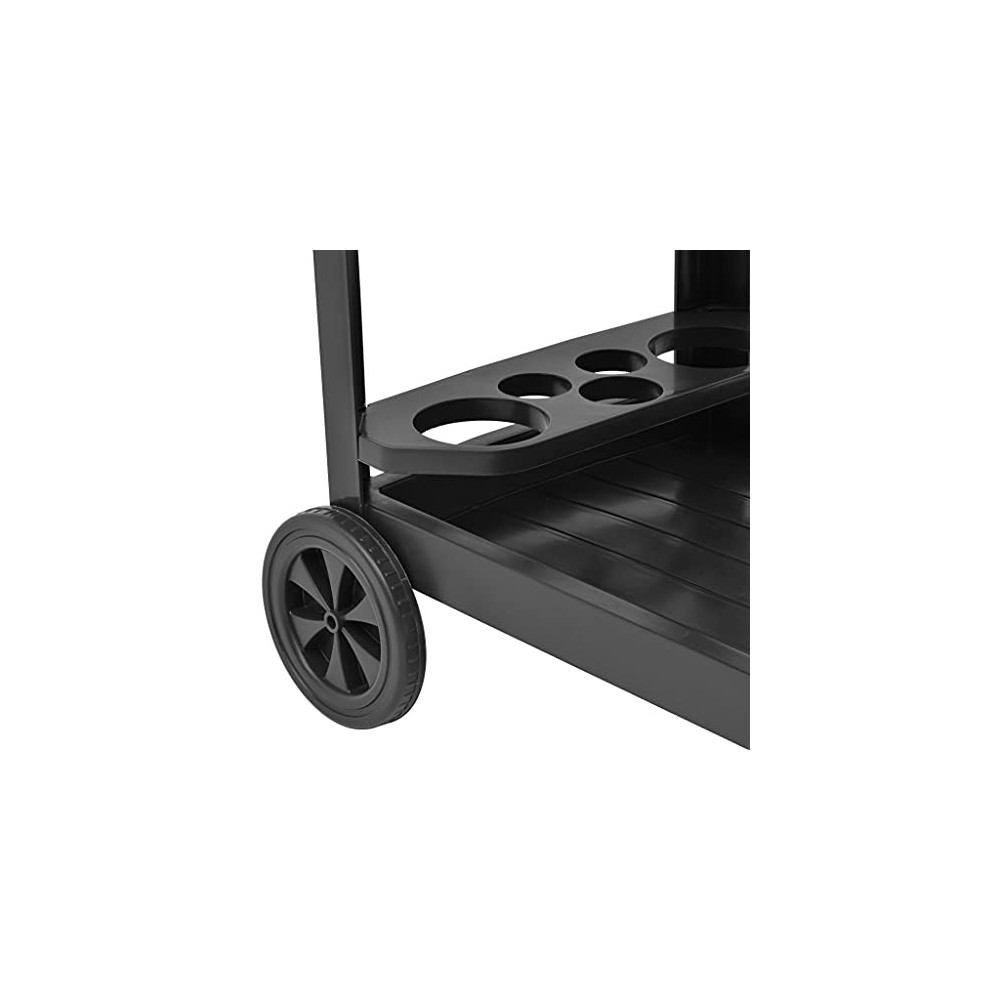 Portable Bar Cart Kitchen Serving Cart Utility Plastic Trolley