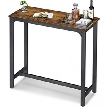 ODK 39" Bar Table, Bar Height Pub Table, Rectangle High Top Kitchen & Dining Tables with Sturdy Legs & Easy-to-Clean Top & 10