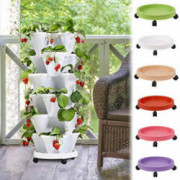 Qyhgba Three-Dimensional Three-Petal Flower Pot, Strawberry Pot Multi-Layer Superimpos, Herb Garden Planter - Stackable Garde