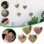 Heart-Shaped Plant Pot Outdoor Indoor Plant Flower Pot Container Planter Resin Farmhouse Wall Mount Hanging Planter for Outdo