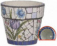 Liiokiy Home Indoor Planter Pot Mosaic Flower Pot Classical Garden Floor Indoor Plant Pot Garden Plant Container Indoor Or Ou