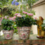 Kioiien Succulent Planter Flower Pot Creative Ceramic Mosaic Bonsai Pots Indoor and Outdoor Cylinder Planter Plant Containers