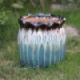 Kioiien European Style Ceramic Planter Flower Pot,Large Succulent Plant Pots Indoor and Outdoor Bonsai Pots Plant Containers 