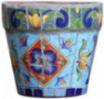 Kotee Colored Ceramic Pots Planters High-end Plant Pots Outdoor Courtyard Flowerpot Hand-Painted Mosaic Bonsai Planter with D