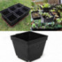 SHENYI Home and Garden Nice 3.5 Inch Black Plastic Square Seedling Flowerpots Garden Nursery Pots Nice Storage
