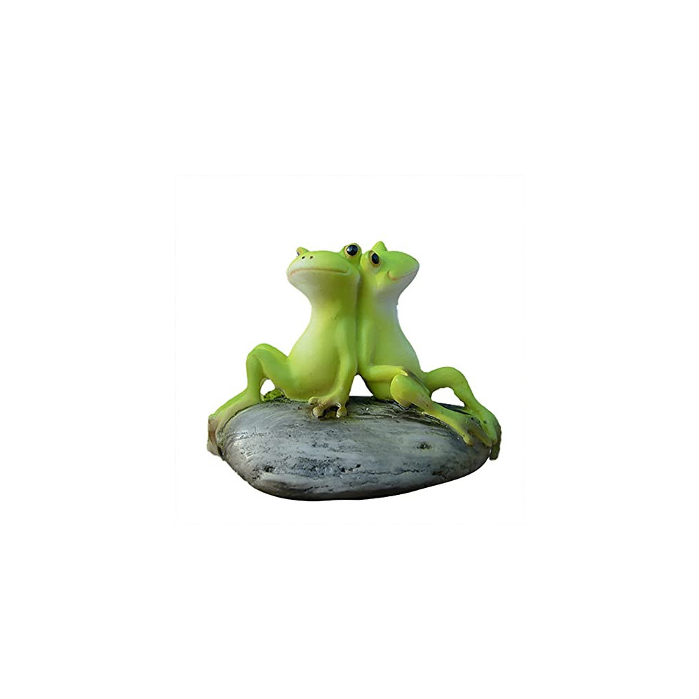 YeLukk Cute Resin Frog,Simulation Statue Decor, Animals Sculpture Garden Landscape, Figurine Decoration for Indoor Outdoor La