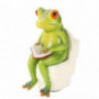 YeLukk 1PC Frog Decor,Simulation Animal Resin Crafts Landscape, Figurine Decoration for Garden Children Gift Indoor Outdoor L