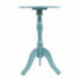 Decor Therapy Simplify Pedestal Accent Table, Turquoise blue