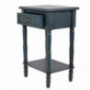 Décor Therapy Bailey Bead board 1-Drawer Accent Table, 14x17x26.5, Antique Navy