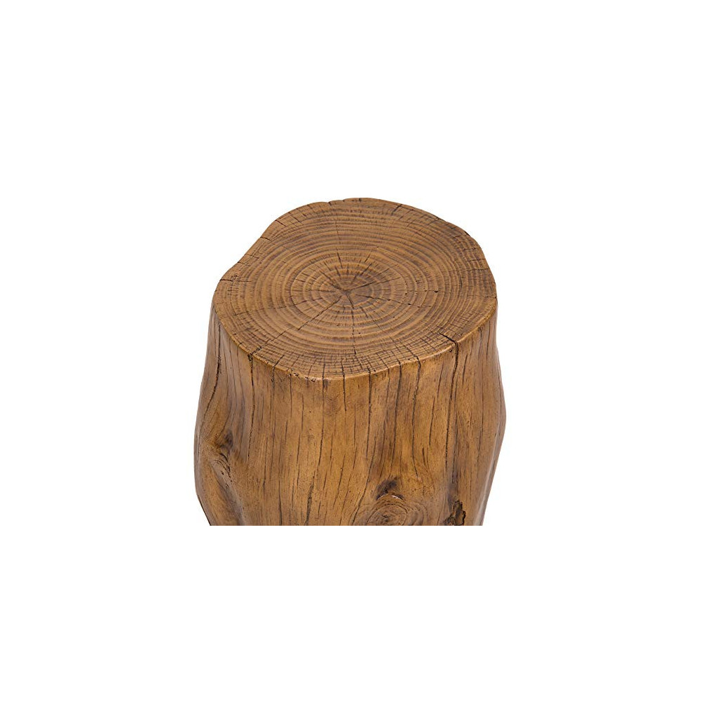 Ball & Cast Faux Wood Stump Stool Accent Table Universe Furniture