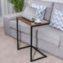 Sofa Side Table for Small Spaces - C Table End Table 26-inch - Couch Table for TV Tray Laptop Snack Coffee Bedside Table Livi