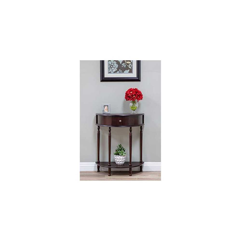 Frenchi Home Furnishing End Table/Side Table, Espresso Finish