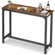 ODK Bar Table 47", Bar Height Pub Table, Rectangle High Top Kitchen & Dining Tables with Sturdy Legs & Easy-to-Clean Top & 10