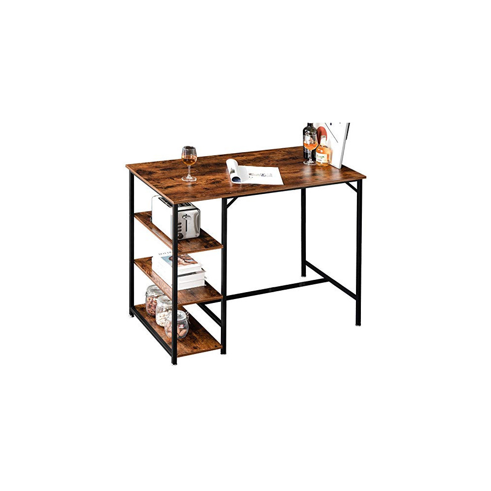 YMYNY Industrial Bar Table, 43” Rectangular Pub Dining Table with