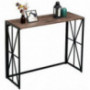 Console Sofa Table for Entryway No Assembly Small Living Room Wall Table for Hallway Folding TV Entrance Table Industrial Kit