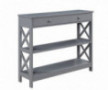 Convenience Concepts Oxford 1 Drawer Console Table, Gray