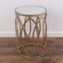 Gold Side Table - Nesting Tables - Gold End Table - Modern Side Table - Mirror Nightstand - Small Accent Table Set - Mirrored