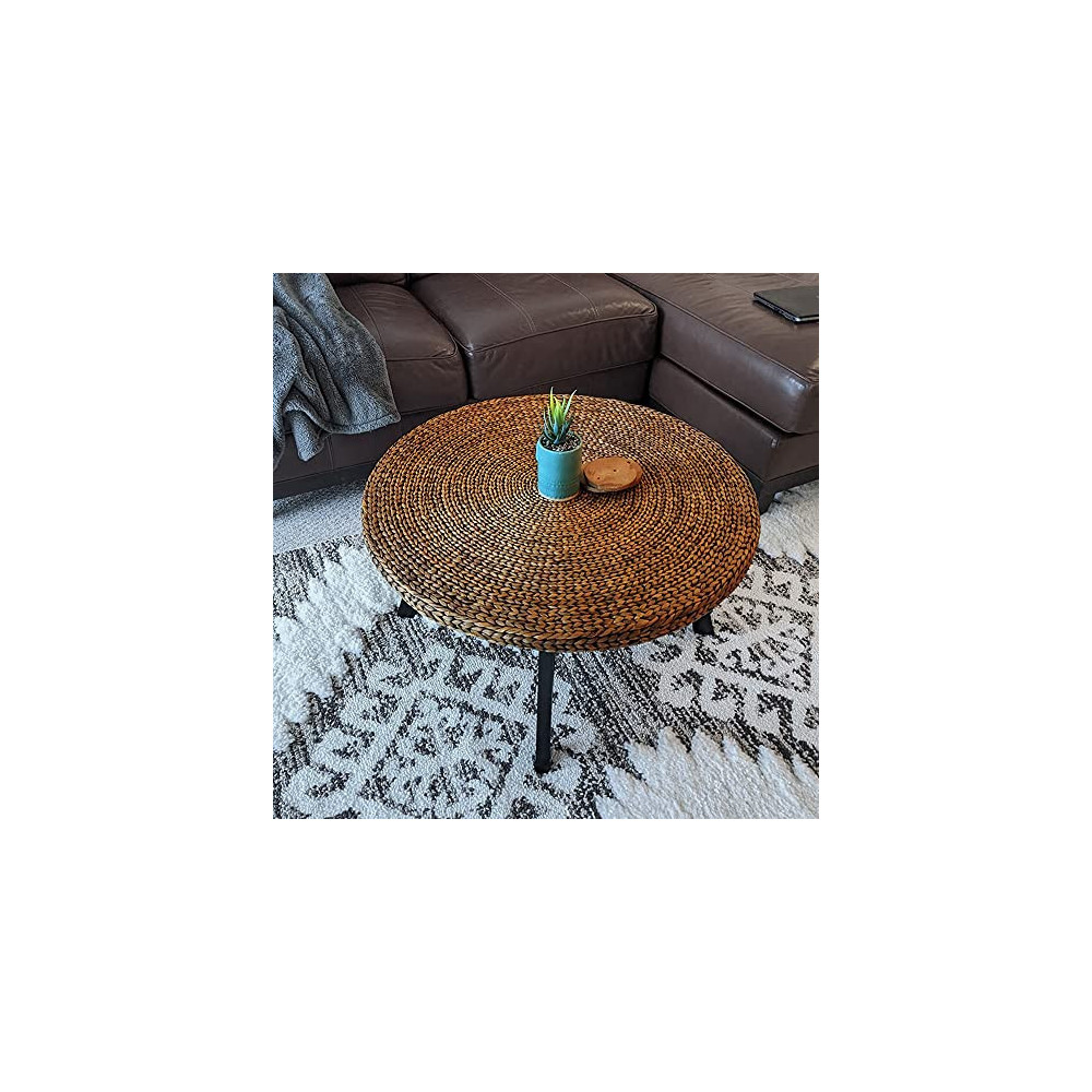 Round Coffee Table Randefurn Seagrass Coffee Tables Pine Wood X Universe Furniture