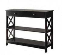 Convenience Concepts Oxford 1 Drawer Console Table, Black